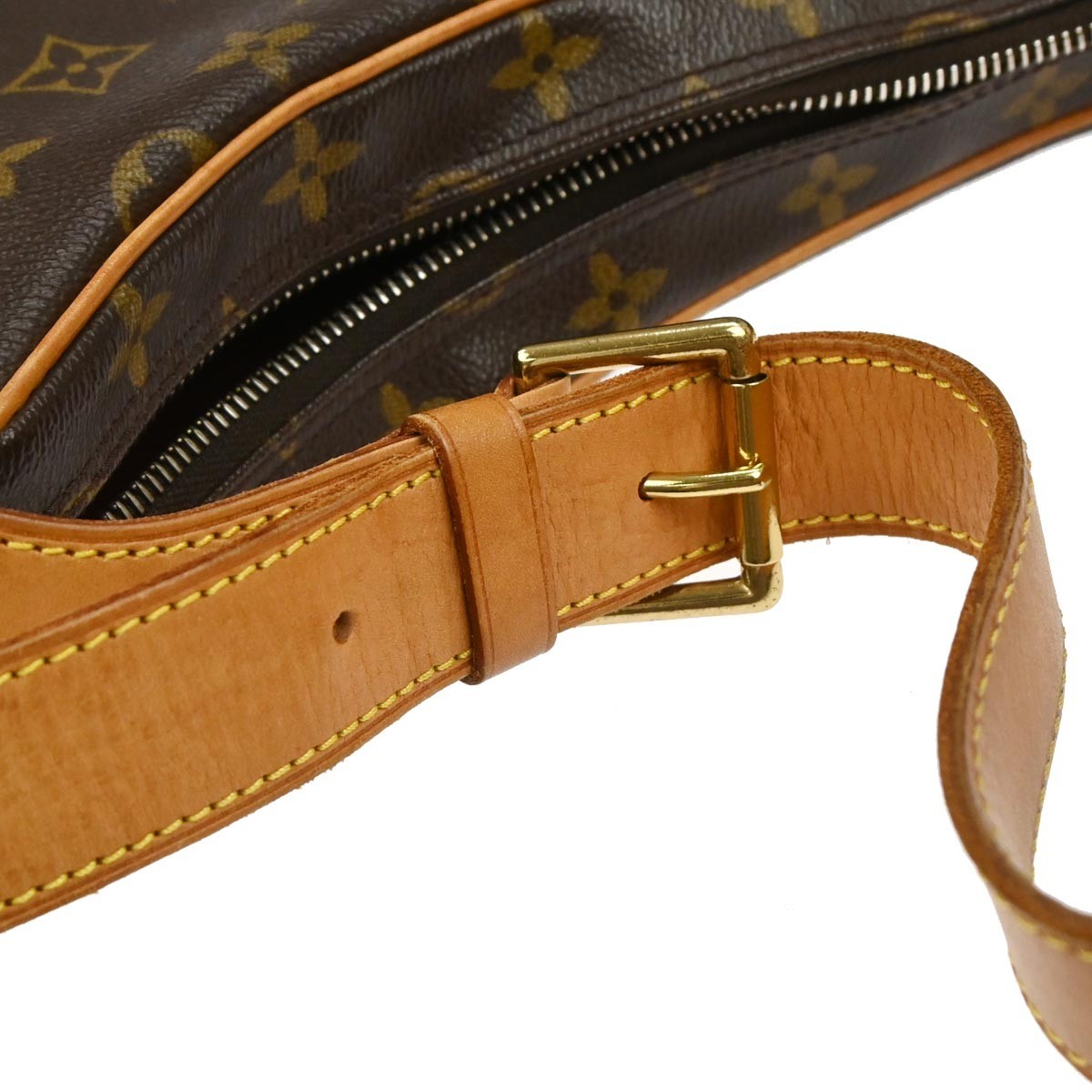 Louis Vuitton Croissant Handbag Monogram Canvas, BROWN, CANVAS, Handbag