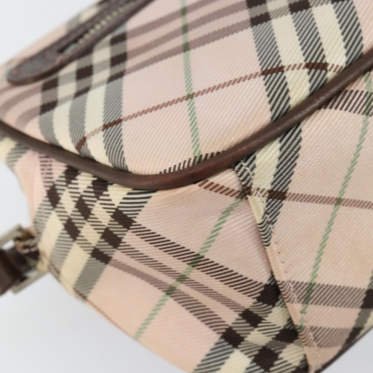 Burberry Nova Check Blue Label Nylon, PINK, CANVAS, Travel bag