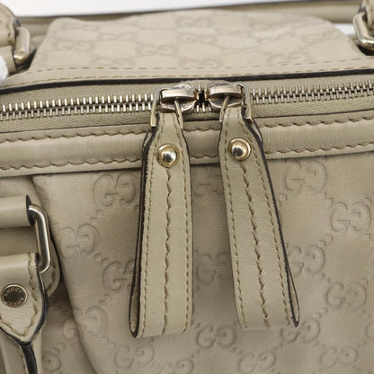 Gucci Sukey Top Handle Satchel Guccissima Leather, ECRU, LEATHER, Tote bag