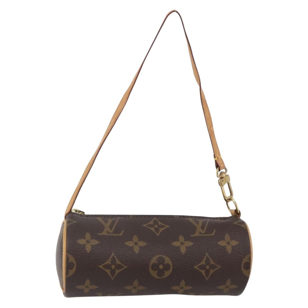 Louis Vuitton Papillon Pochette Monogram Canvas, BROWN, CANVAS, Handbag