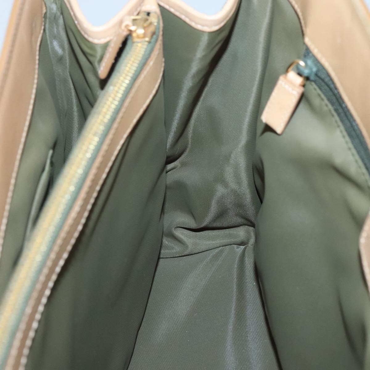 Christian Dior Vintage Trotter Double Pocket Tote Diorissimo Canvas, KHAKI, CANVAS, Tote bag