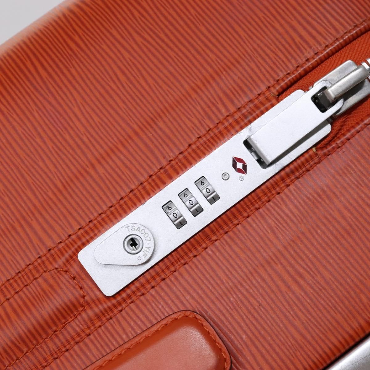 Louis Vuitton Horizon Luggage Epi Leather, ORANGE, LEATHER, Travel bag