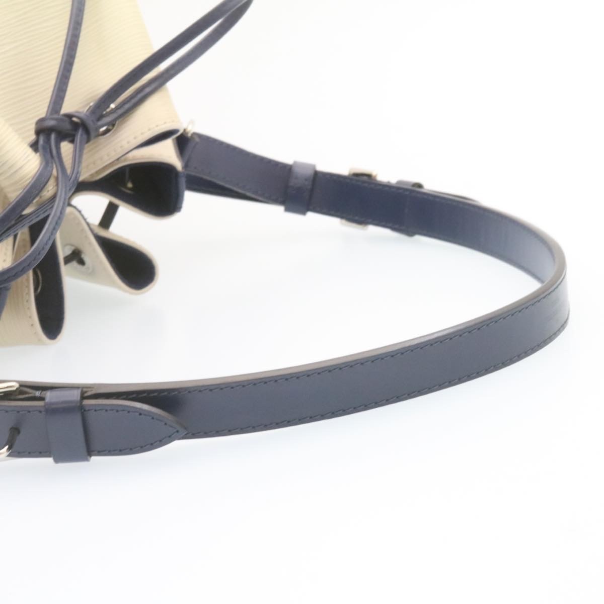 Louis Vuitton Petit Noe Handbag Two Tone Epi Leather, WHITE, LEATHER, Handbag