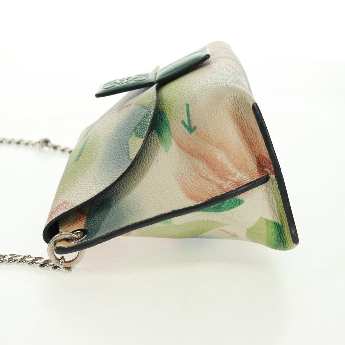Loewe Avenue Crossbody Leather, GREEN, LEATHER, Shoulder bag