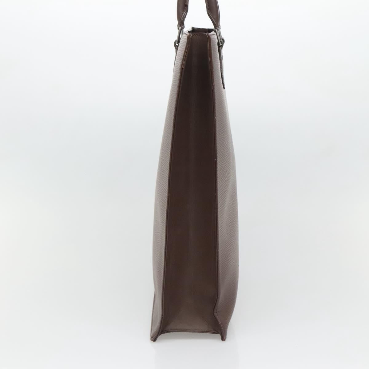 Louis Vuitton Sac Plat Bag Epi Leather, BROWN, LEATHER, Handbag