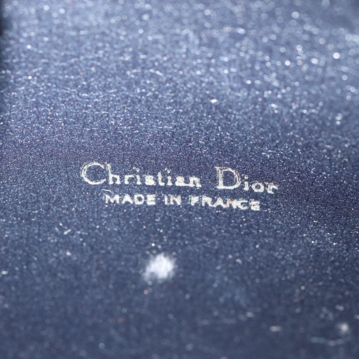 Christian Dior Vintage Trotter Pouch Diorissimo Canvas, NAVY, CANVAS, Clutche & pouche