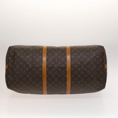 Louis Vuitton Keepall Bandouliere Bag Monogram Canvas, BROWN, CANVAS, Travel bag