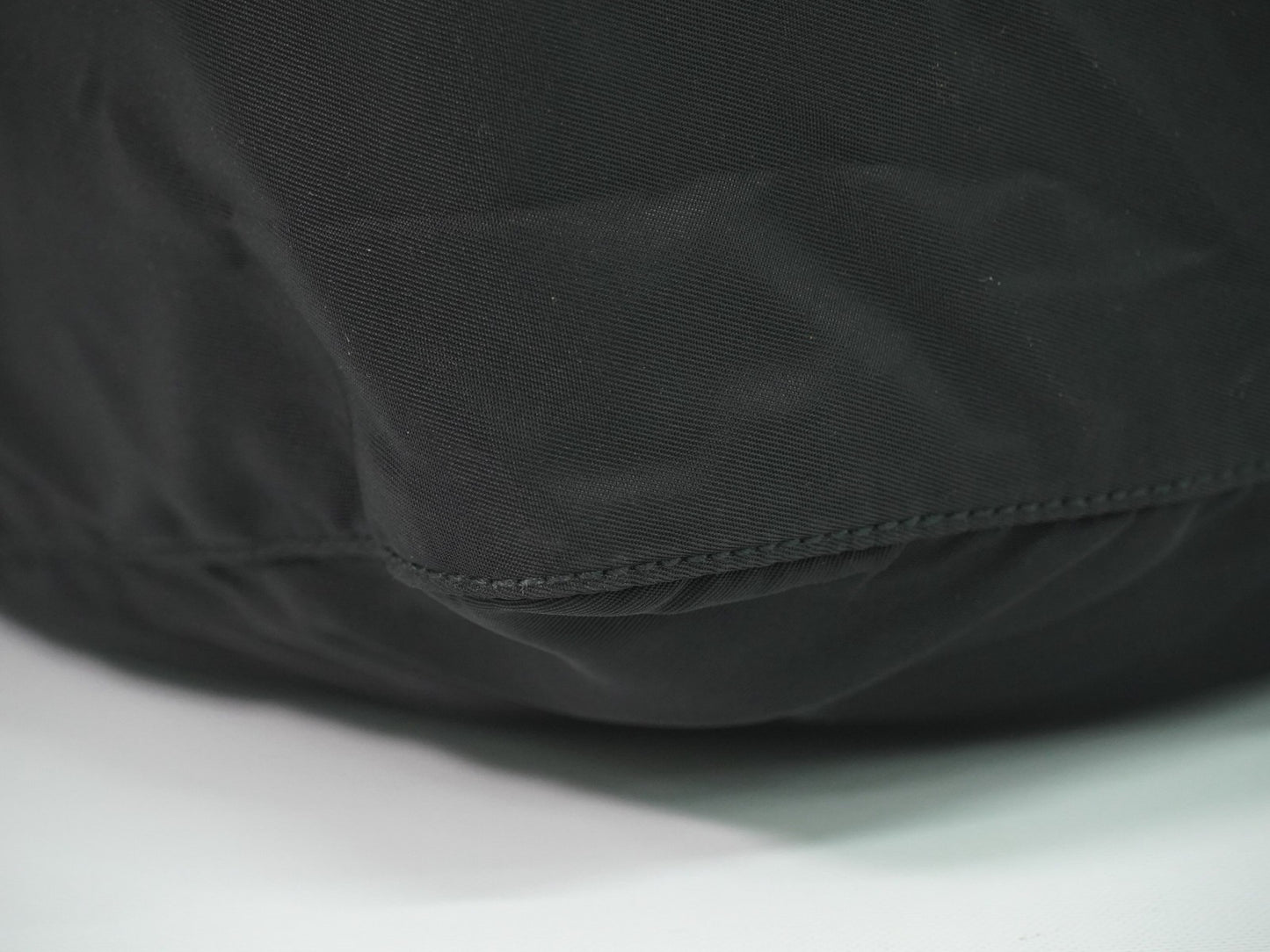 Prada Front Zip Messenger Bag Tessuto, Black, Nylon, Shoulder Bag