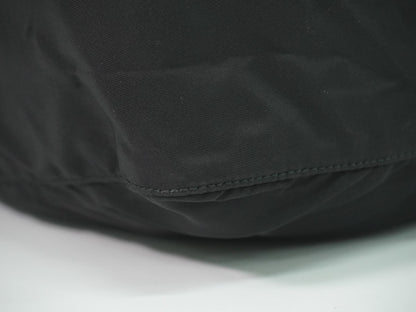 Prada Front Zip Messenger Bag Tessuto, Black, Nylon, Shoulder Bag