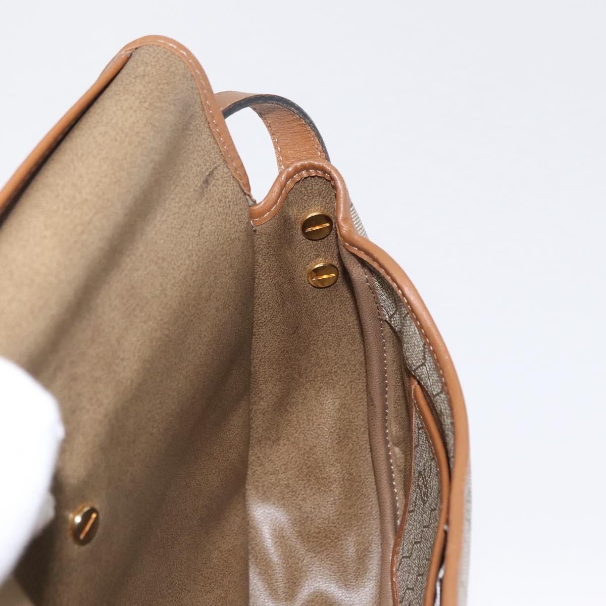Christian Dior Vintage Honeycomb Shoulder Bag Canvas and Leather, BEIGE, CANVAS, Shoulder bag
