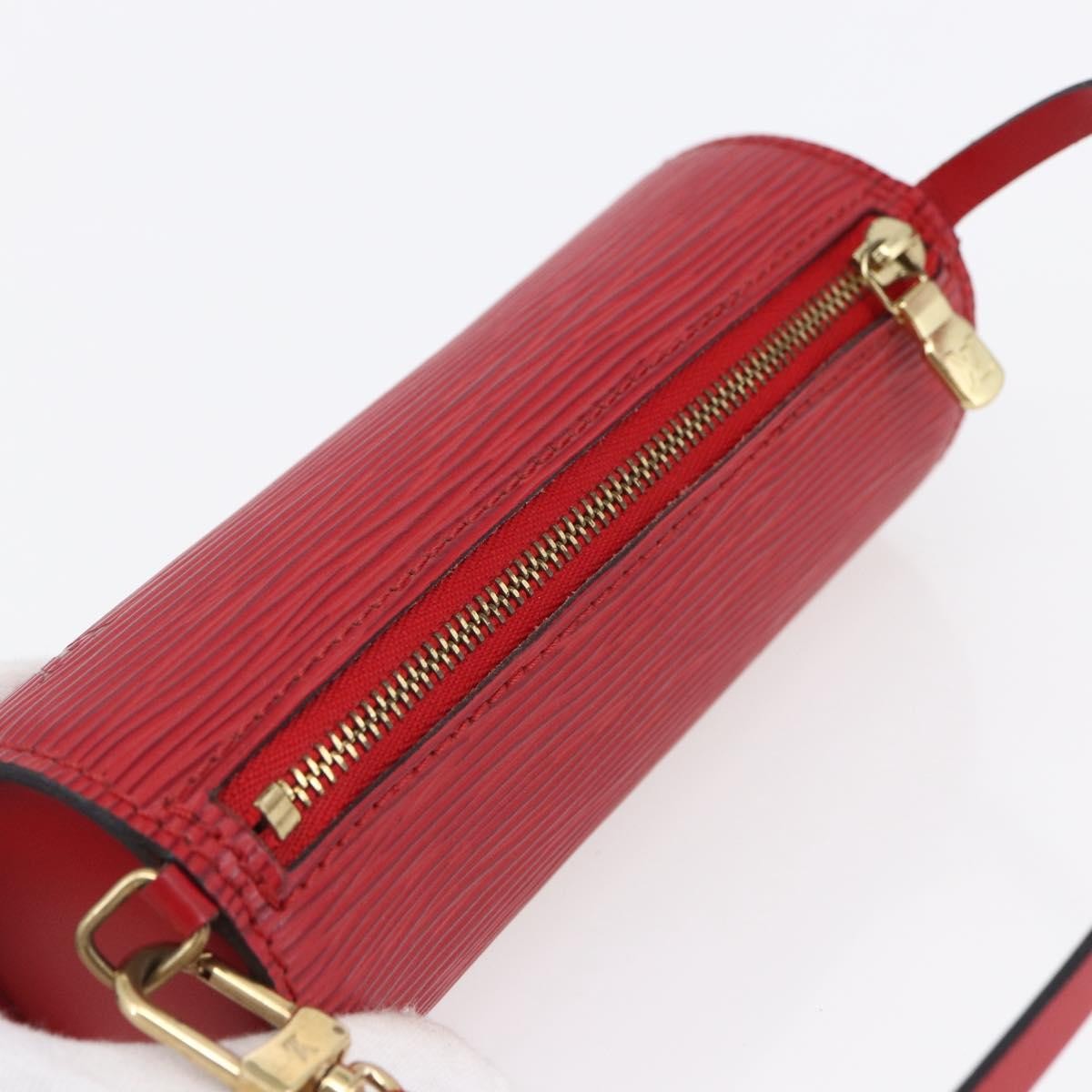 Louis Vuitton Soufflot Pochette Epi Leather, RED, LEATHER, Clutche & pouche