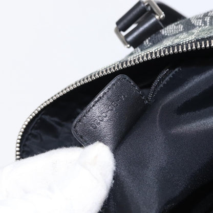 Christian Dior Vintage Trotter Zip Shoulder Bag Diorissimo Canvas, BLACK, CANVAS, Shoulder bag