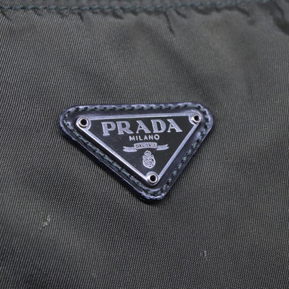 Prada Zip Around Pouch Tessuto, KHAKI, NYLON, Clutche & pouche