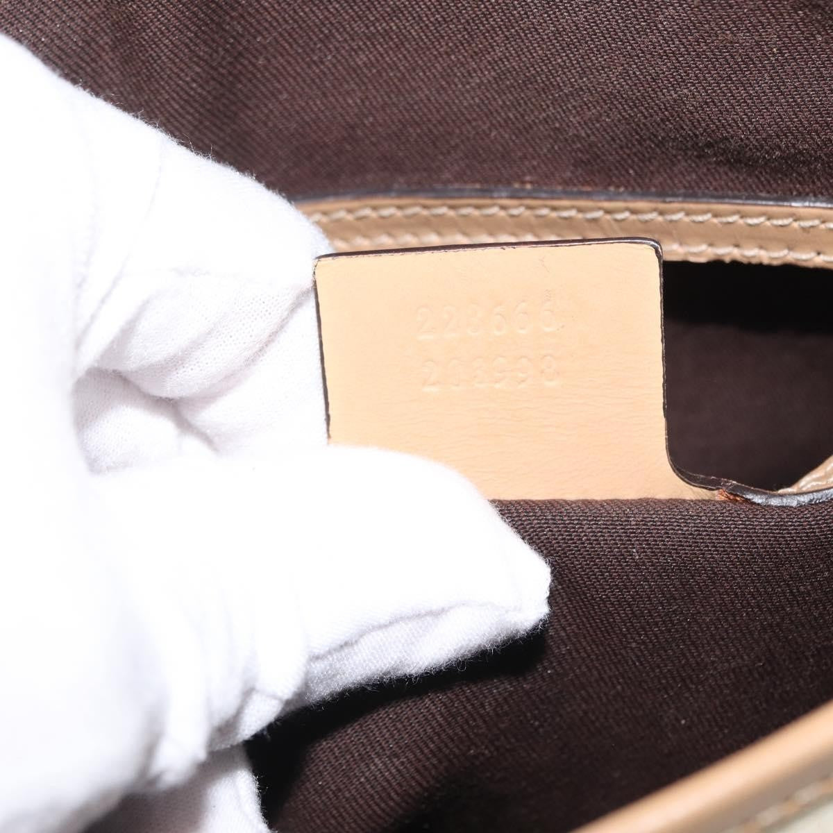 Gucci Flap Messenger GG Coated Canvas, Beige, Canvas, Shoulder Bag