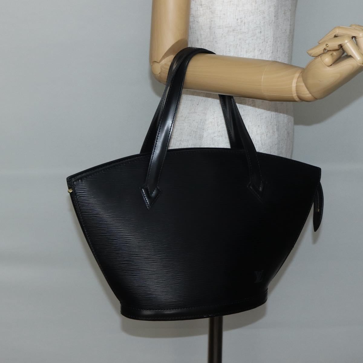 Louis Vuitton Saint Jacques Handbag Epi Leather, BLACK, LEATHER, Handbag