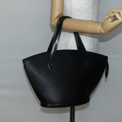 Louis Vuitton Saint Jacques Handbag Epi Leather, BLACK, LEATHER, Handbag