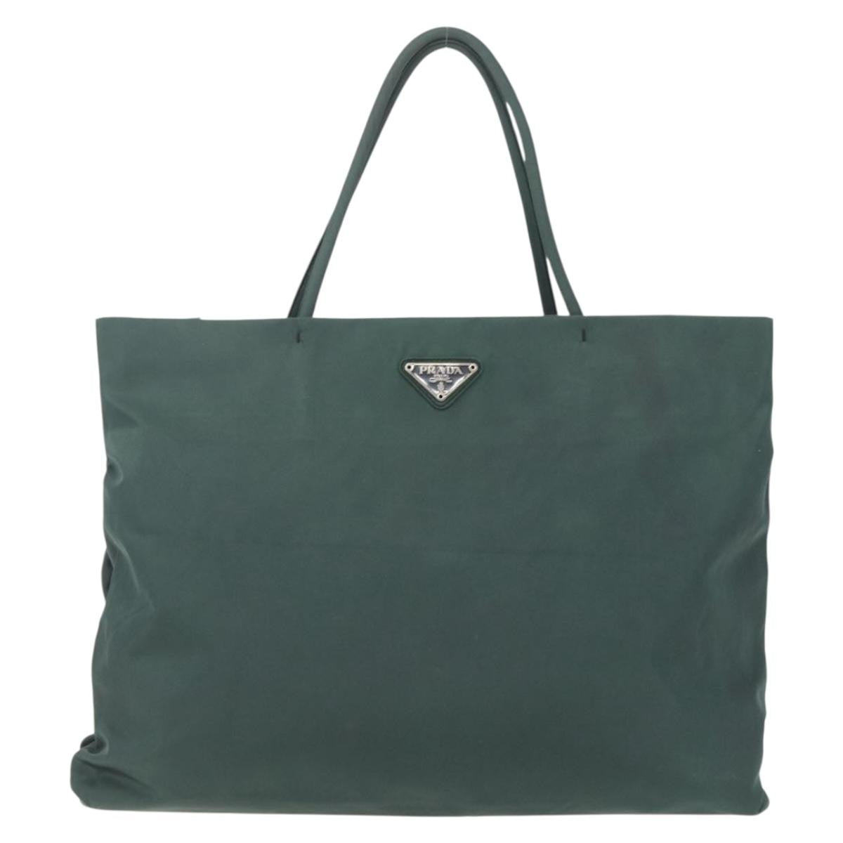 Prada Vintage Tote Tessuto, KHAKI, NYLON, Tote bag