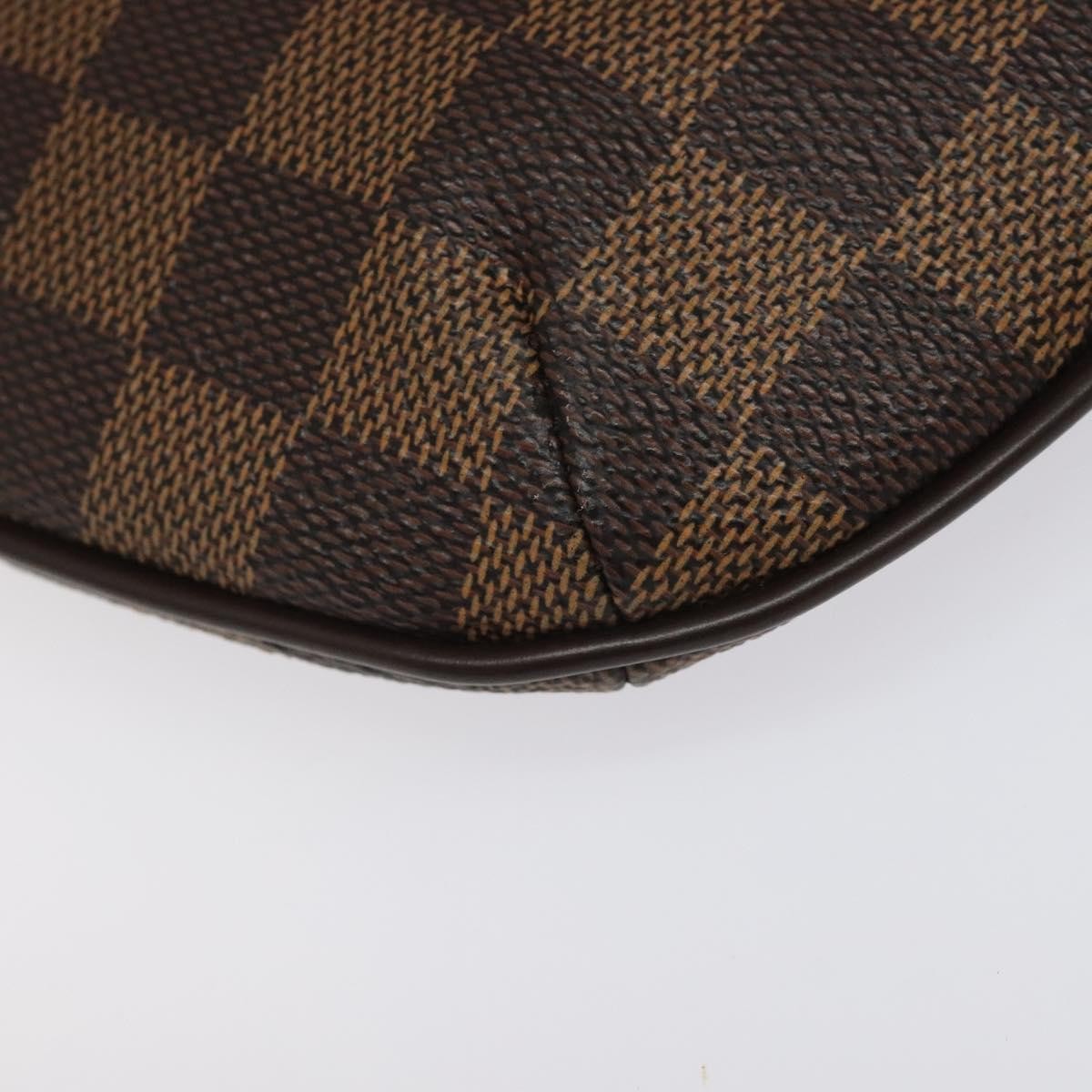 Louis Vuitton Manosque Pochette Damier, BROWN, CANVAS, Clutche & pouche