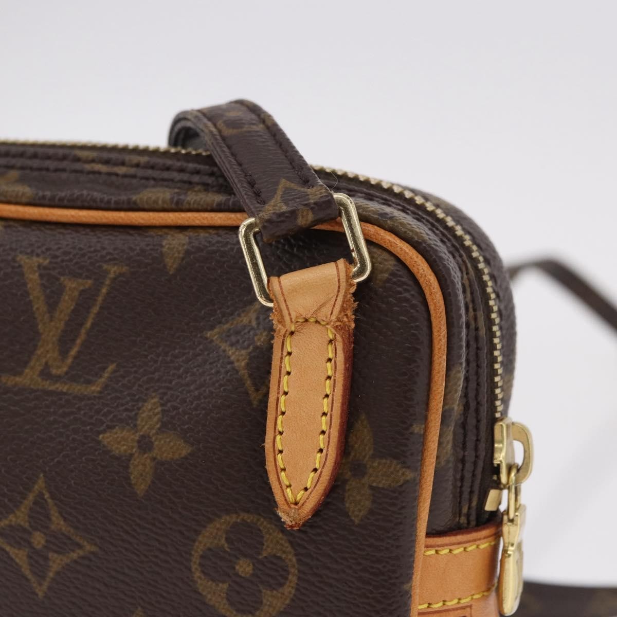 Louis Vuitton Pochette Marly Bandouliere Bag Monogram Canvas, Brown, Canvas, Clutch