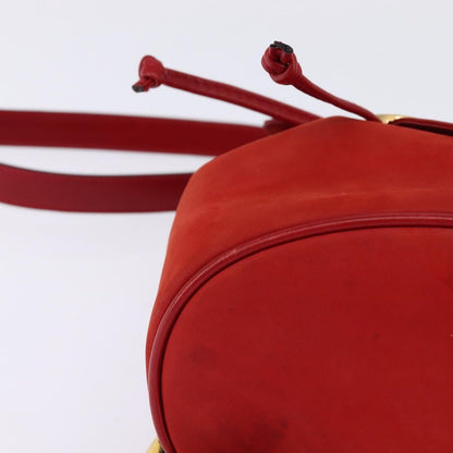 Salvatore Ferragamo Gancini Flap Drawstring Backpack Leather, RED, LEATHER, Backpack