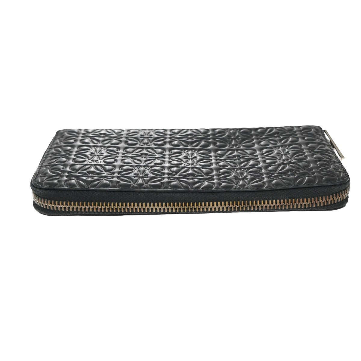 Loewe Anagram Wallet Leather, BLACK, LEATHER, Wallets