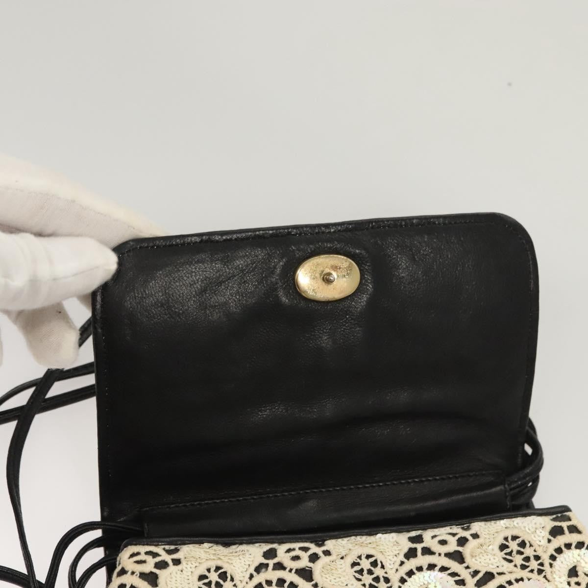 Chanel Floral CC Flap Bag Leather, WHITE, LEATHER, Shoulder bag