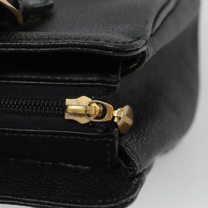 Burberry Vintage Handbag Leather, BLACK, LEATHER, Handbag
