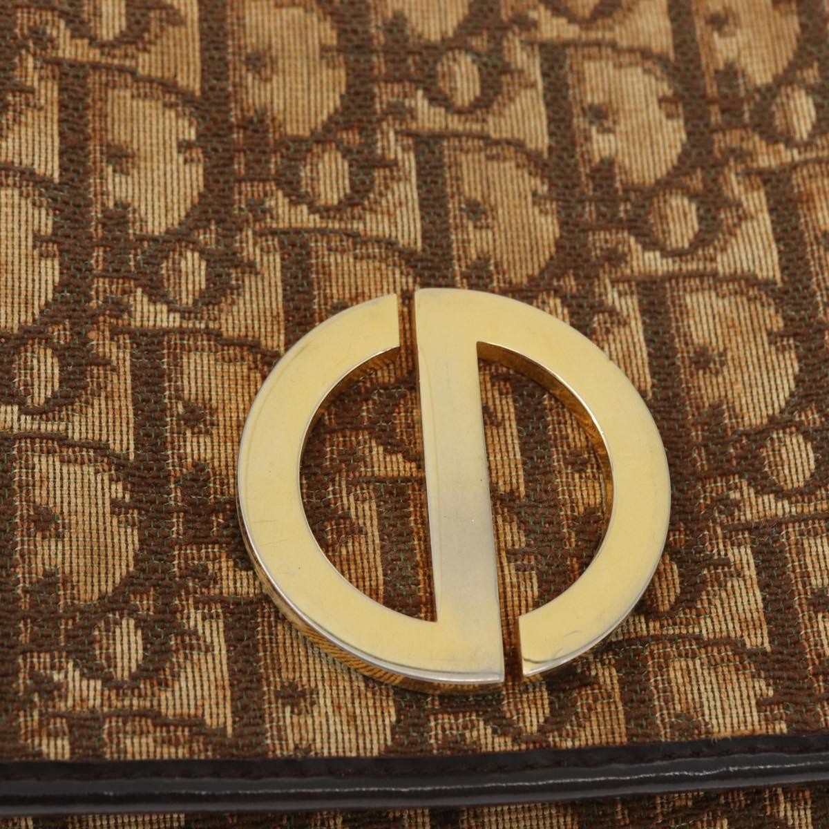 Christian Dior Trotter shoulder bag Canvas, BROWN, CANVAS, Shoulder bag