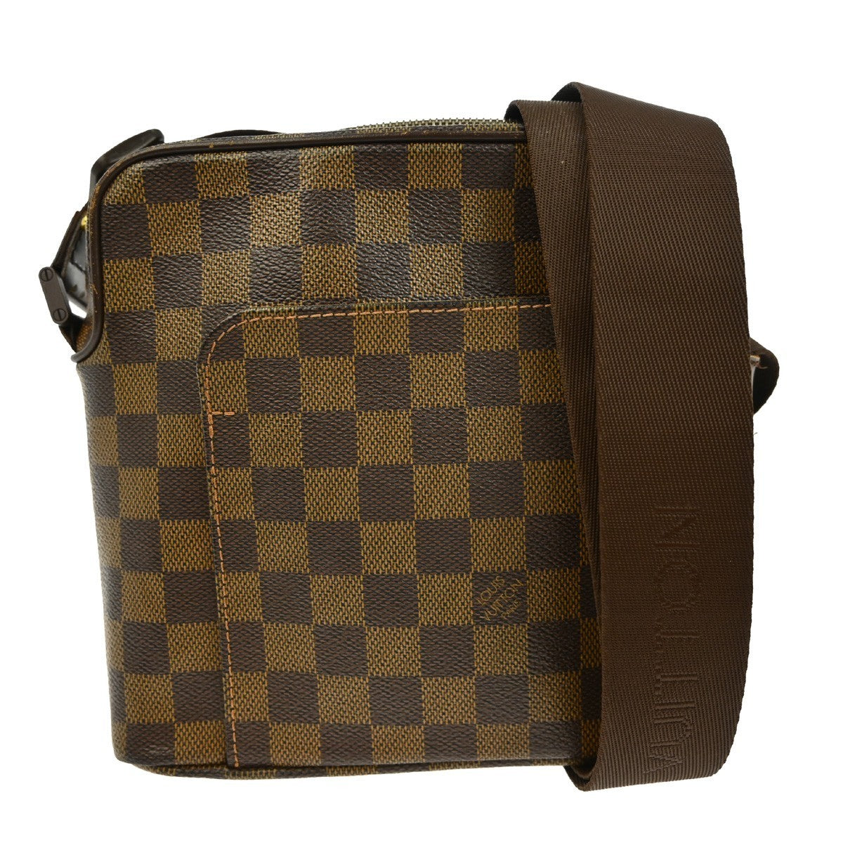 Louis Vuitton Olav Handbag Damier, BROWN, CANVAS, Shoulder bag