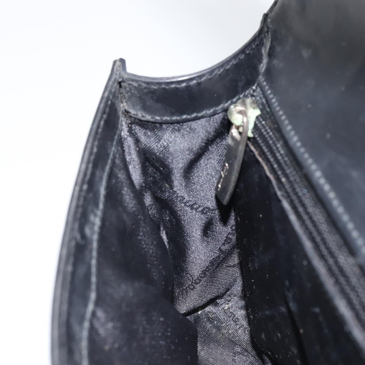 Salvatore Ferragamo Vala Handbag Leather, BLACK, LEATHER, Handbag