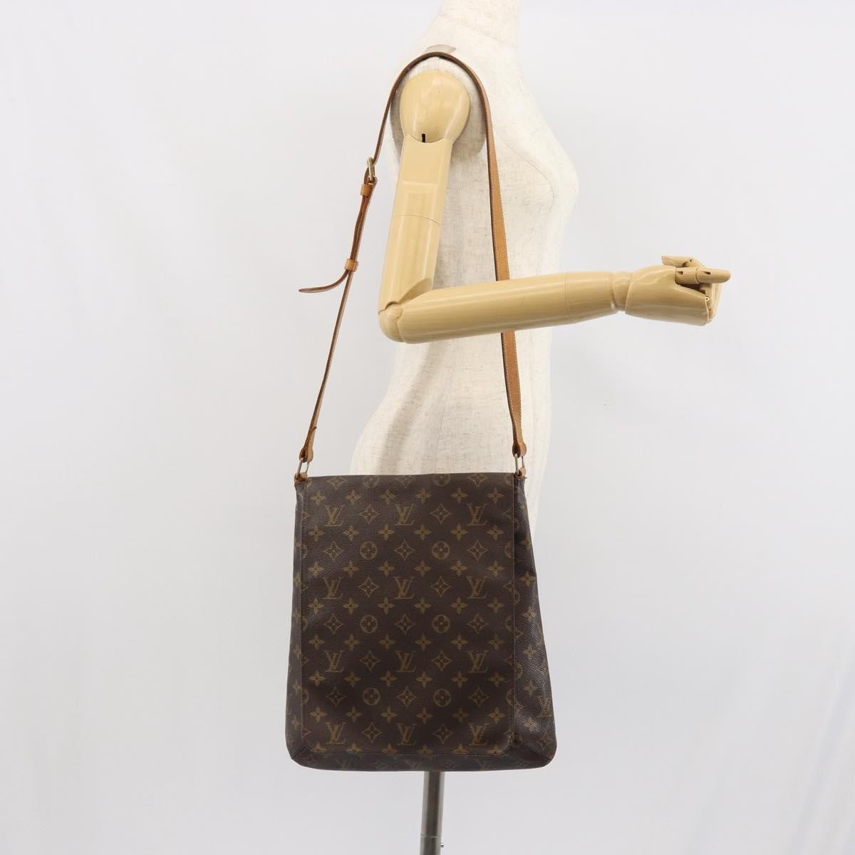 Louis Vuitton Musette Salsa Handbag Monogram Canvas, BROWN, CANVAS, Shoulder bag