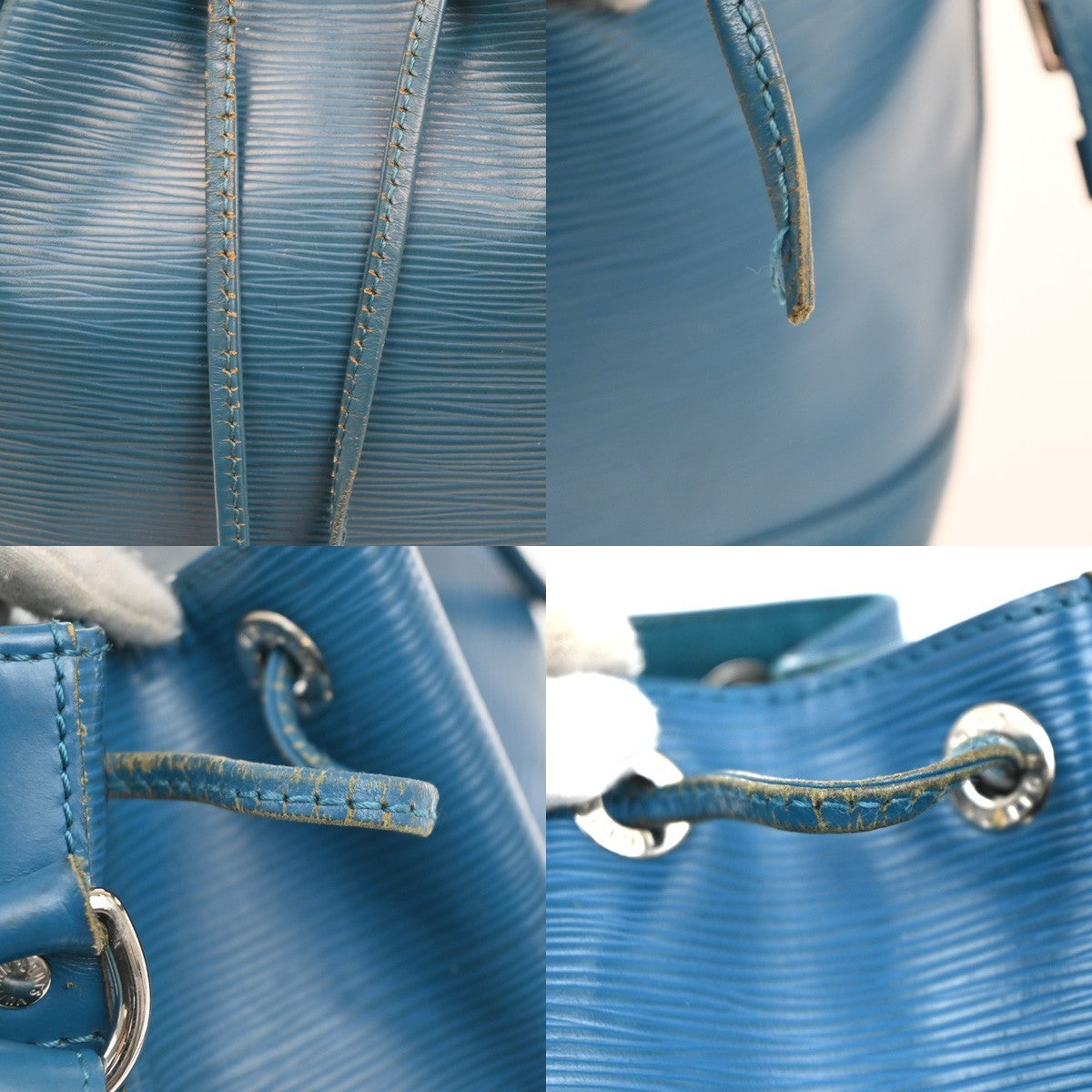 Louis Vuitton Noe Handbag Epi Leather, BLUE, LEATHER, Shoulder bag