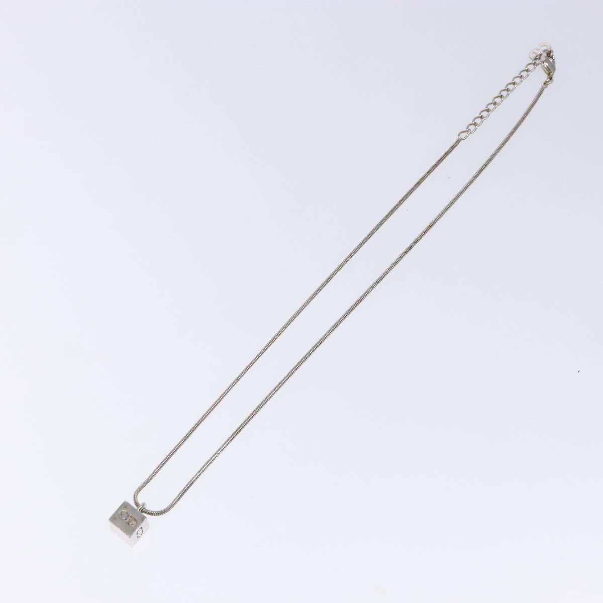 Christian Dior CD Logo necklace Metal, SILVER, METAL, Necklace