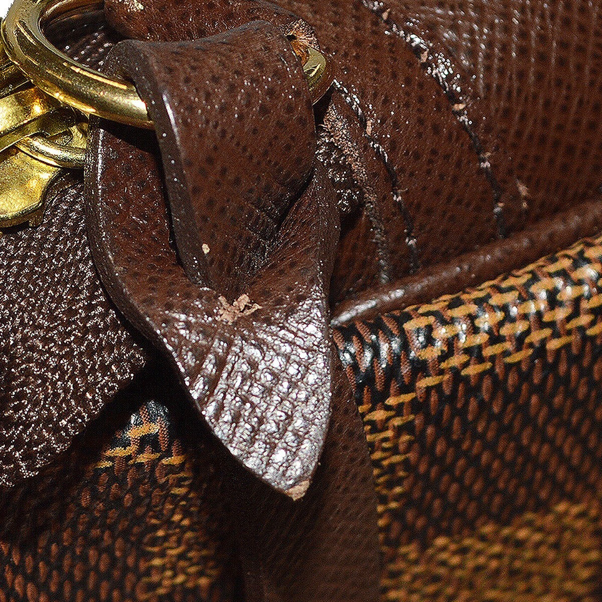 Louis Vuitton Trousse Make Up Bag Damier Canvas, Brown, Canvas, Clutch