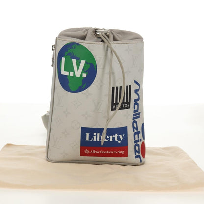 Louis Vuitton Chalk Sling Bag Limited Edition Logo Story Monogram Canvas, WHITE, CANVAS, Shoulder bag