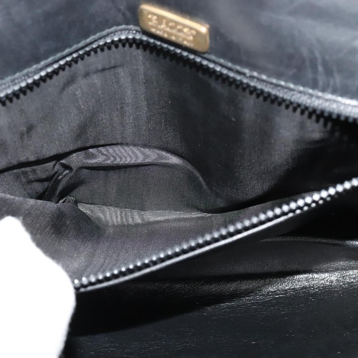 Bally Vintage Shoulder Bag Leather, Black, Leather, Shoulder Bag