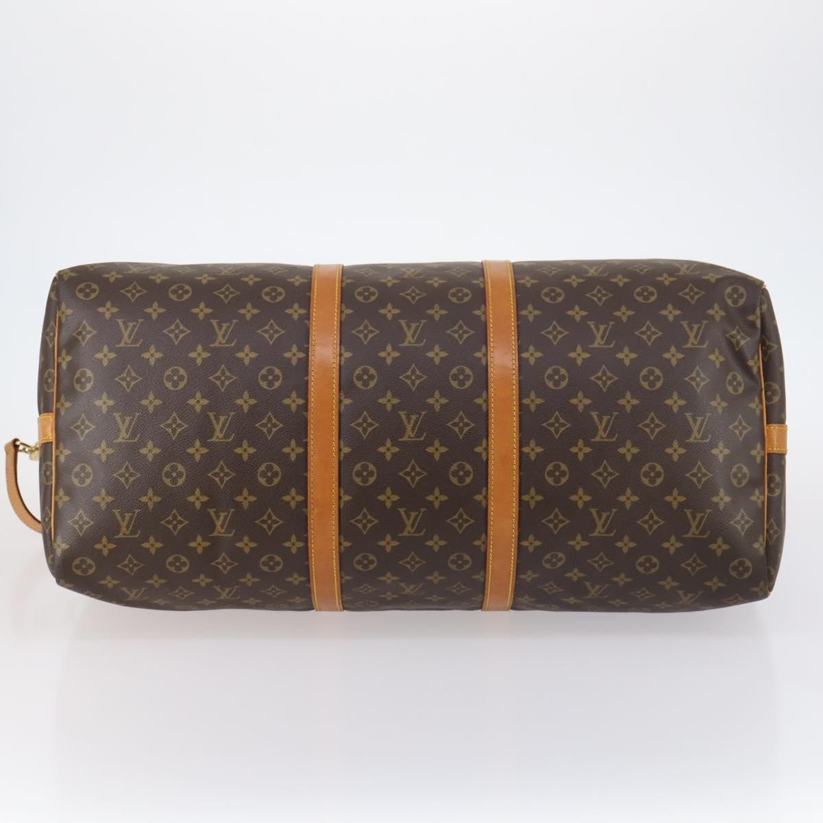 Louis Vuitton Keepall Bandouliere Bag Monogram Canvas, BROWN, CANVAS, Travel bag
