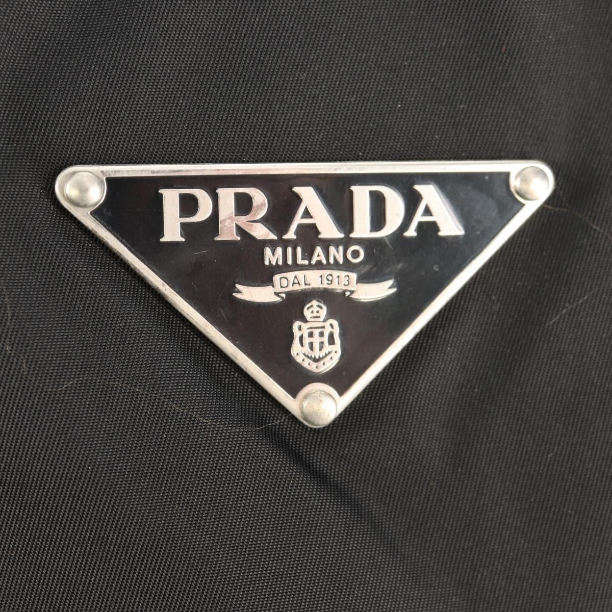 Prada Vintage Boston Bag Nylon, BLACK, NYLON, Travel bag