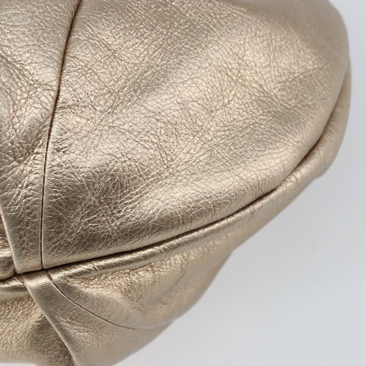 Salvatore Ferragamo Vala Handbag Leather, GOLD, LEATHER, Handbag