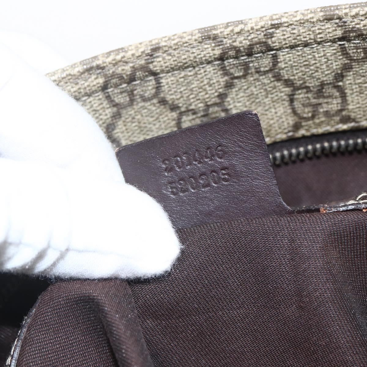 Gucci Zip Top Messenger Bag GG Coated Canvas, BEIGE, CANVAS, Shoulder bag