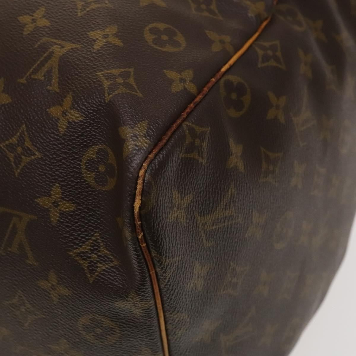 Louis Vuitton Keepall Bag Monogram Canvas, BROWN, CANVAS, Travel bag