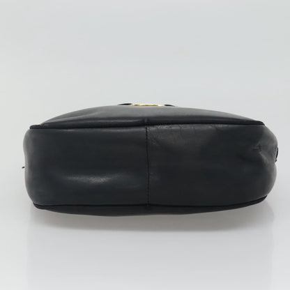 Salvatore Ferragamo Vala Shoulder Bag Leather, NAVY, LEATHER, Shoulder bag