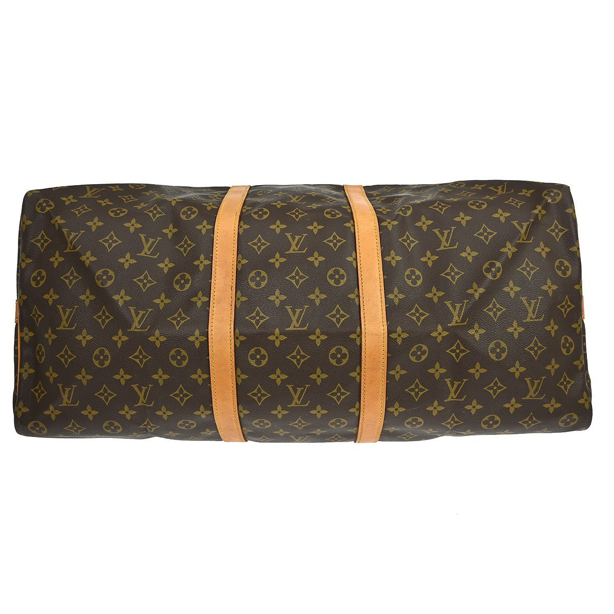 Louis Vuitton Keepall Bandouliere Bag Monogram Canvas, BROWN, CANVAS, Travel bag