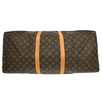 Louis Vuitton Keepall Bandouliere Bag Monogram Canvas, BROWN, CANVAS, Travel bag