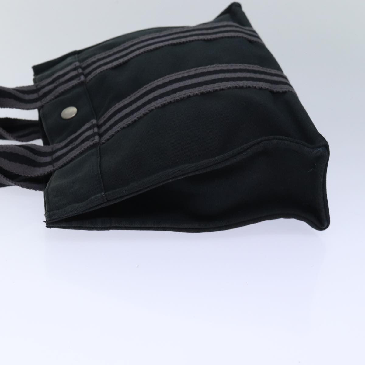 Hermes Fourre Tout Tote Canvas, GRAY, CANVAS, Tote bag
