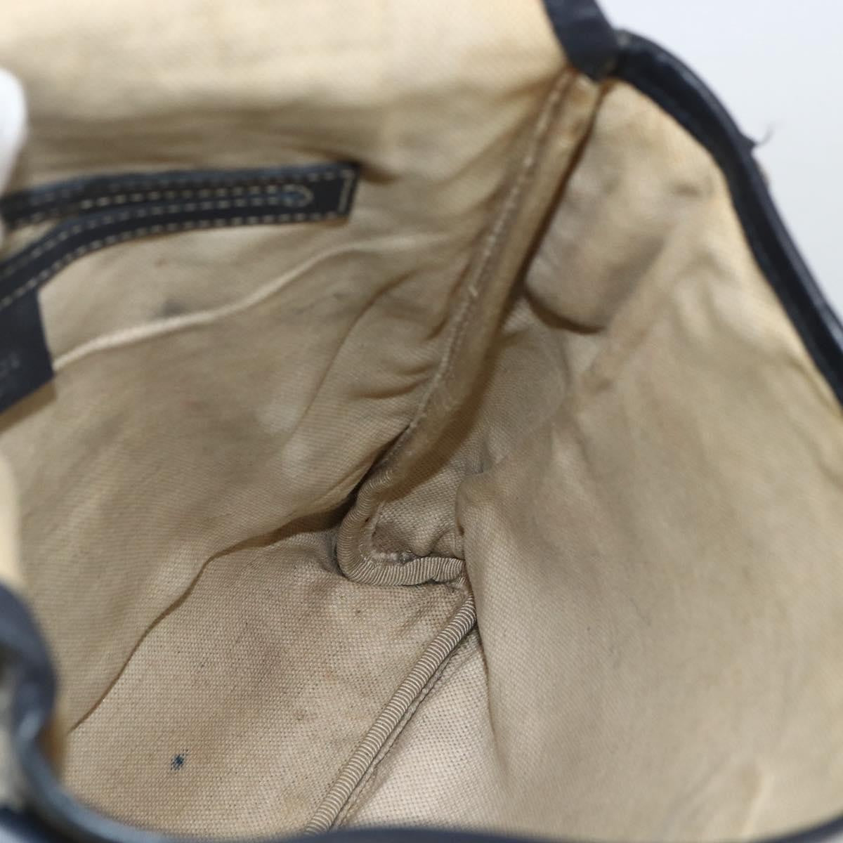 Gucci Flap Messenger GG Coated Canvas, Navy, Canvas, Shoulder Bag