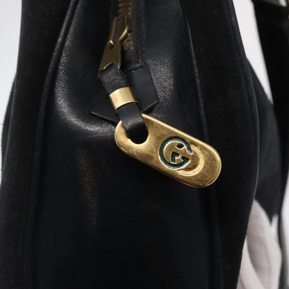 Gucci Vintage Handbag Suede, BLACK, SUEDE, Handbag