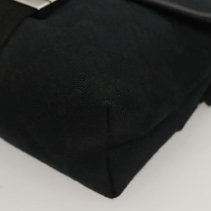 Gucci Buckle Belt Bag GG Canvas, Black, Canvas, Belt