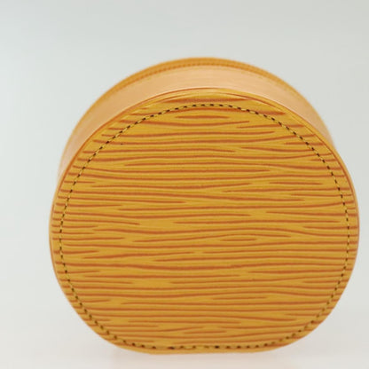 Louis Vuitton Ecrin Bijoux Pouch Epi Leather, YELLOW, LEATHER, Clutche & pouche