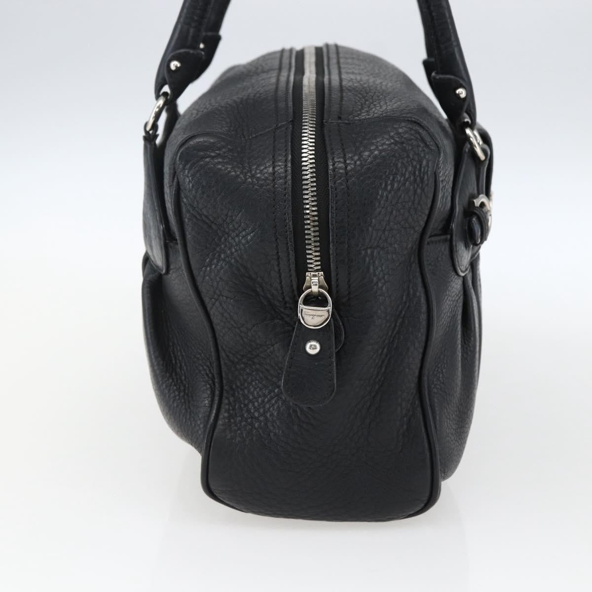 Salvatore Ferragamo Gancini Buckle Shoulder Bag Leather, Black, Leather, Shoulder Bag